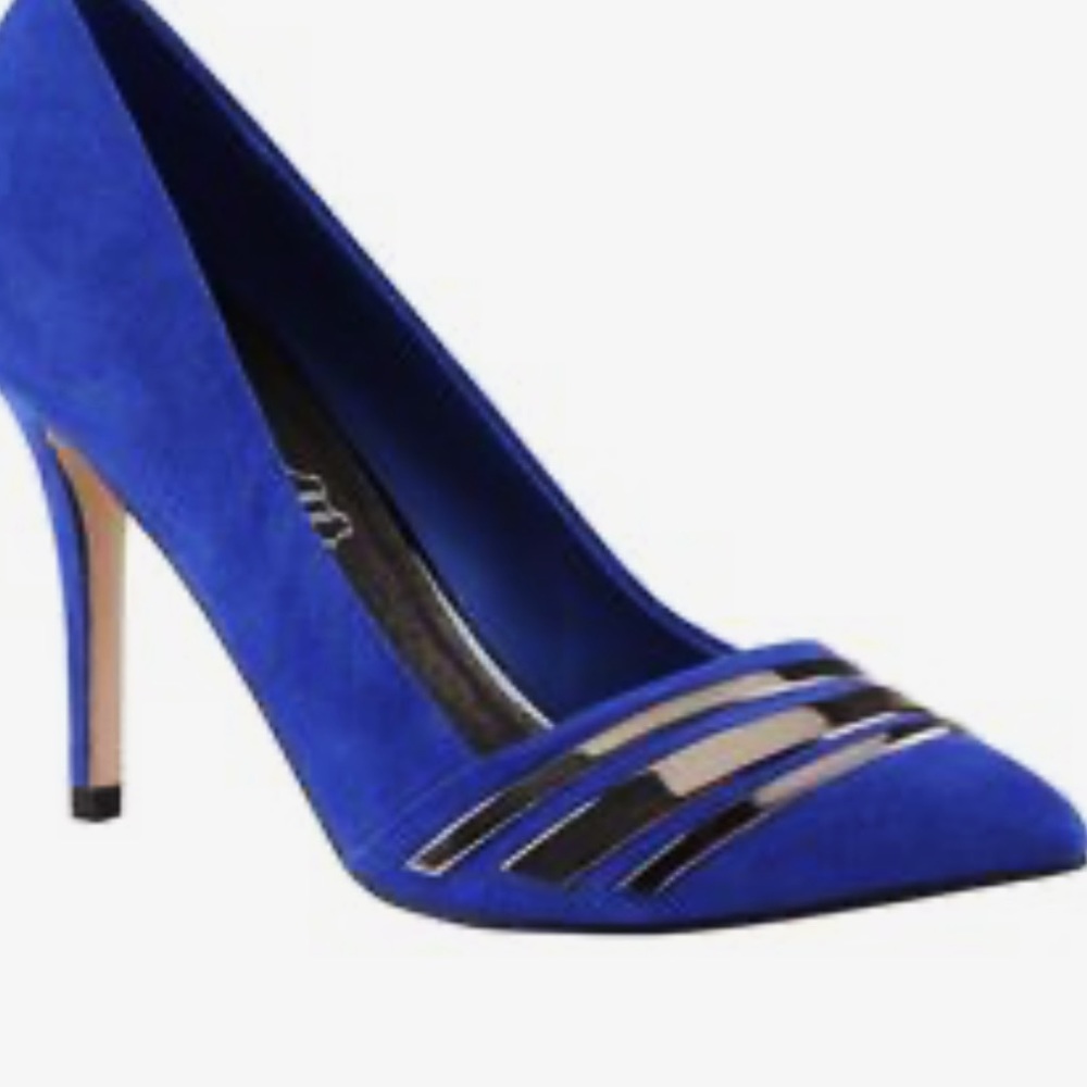 Aldo Electric Blue Doop Heels, Size 8, 4” Heels, Like New